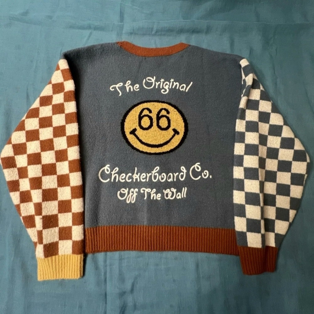 Vans Women's Colorful Patchwork Cardigan Sweater - Picture 2 of 4